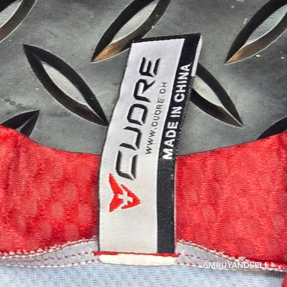 Cuore BStrong Ride Cycling Jersey Mens Small Blue‎ Red Full Zip Short Sleeve S